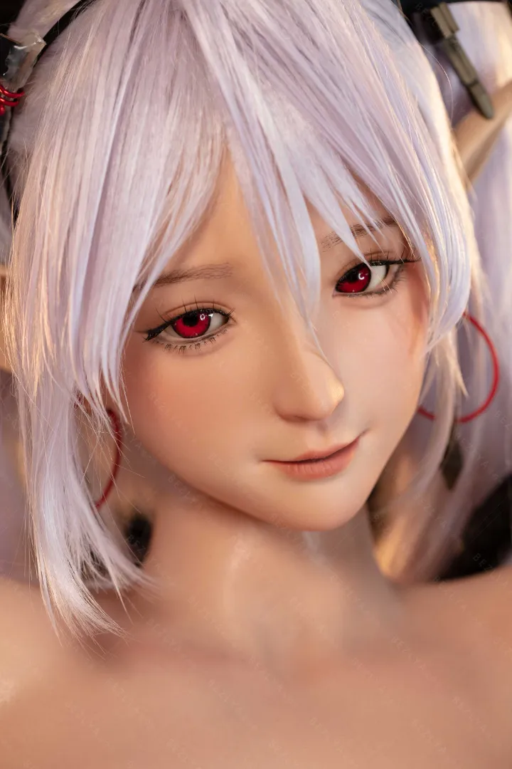 155cm (5ft1) E-Cup Lightweight Silicone Sex Doll, Movable Jaw Head momo